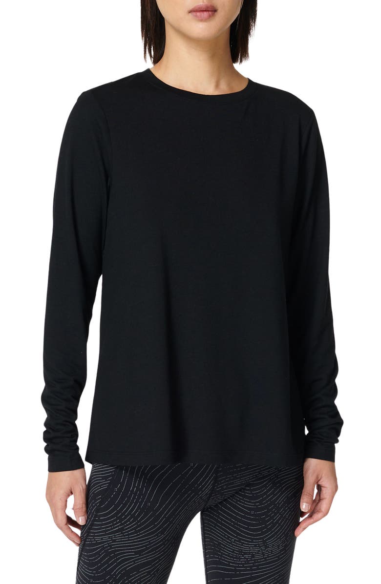 Sweaty Betty Focus Back Pleat Training Top, Main, color, 