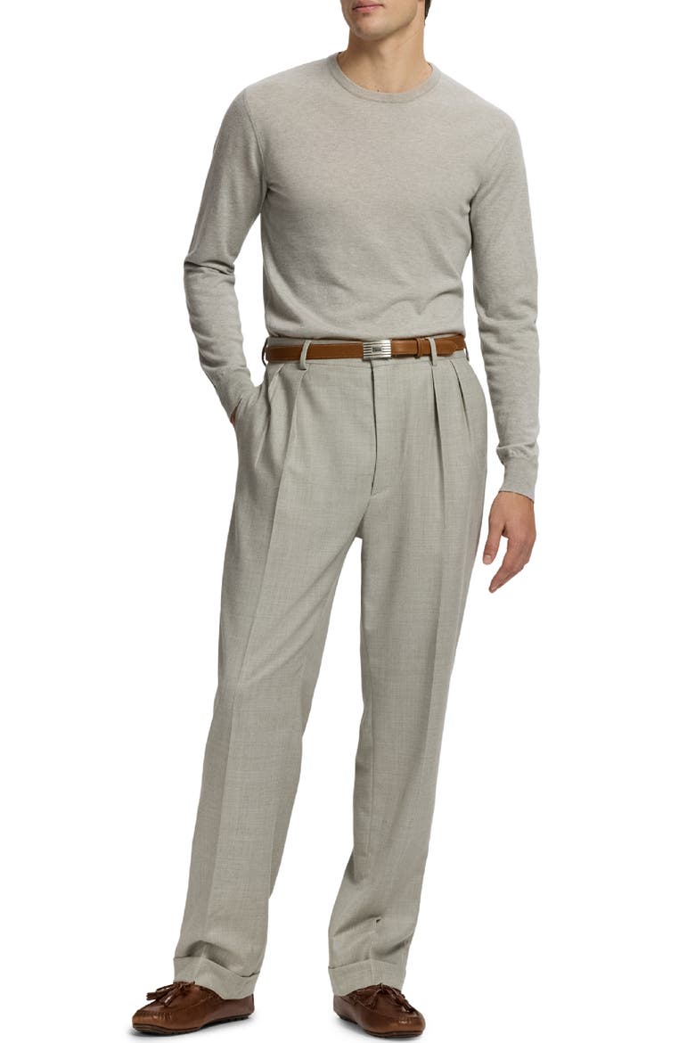 Fine Gauge Cashmere Sweater, Alternate, color, GREY HEATHER