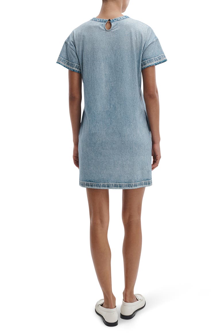 rb Miramar Kelly Cotton Faux Denim T-Shirt Dress, Alternate, color, SEASIDE