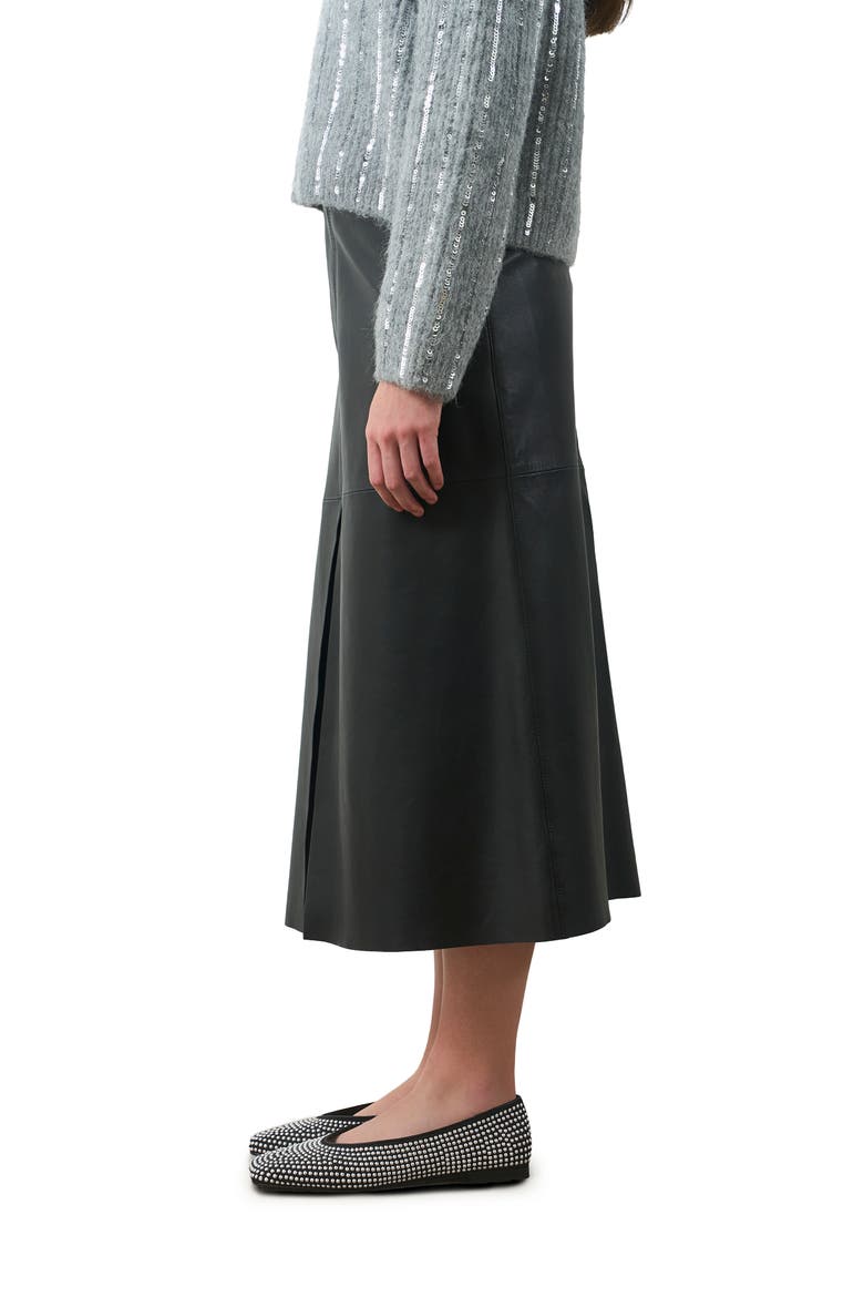 Efos Leather Pencil Skirt, Alternate, color, Black