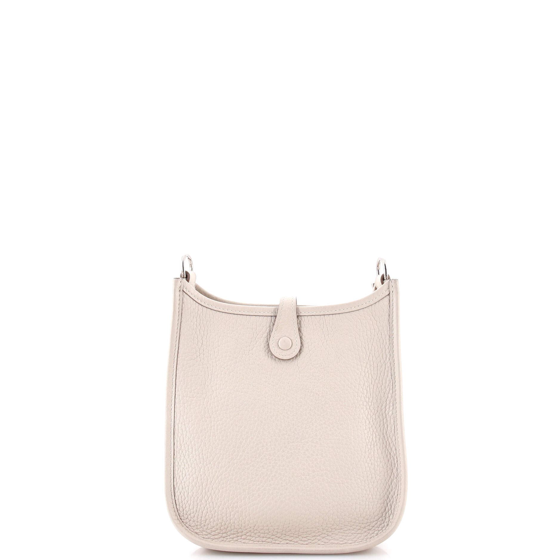 Pre-Owned Hermes Evelyne Bag Gen III Clemence TPM, Alternate, color, Craie