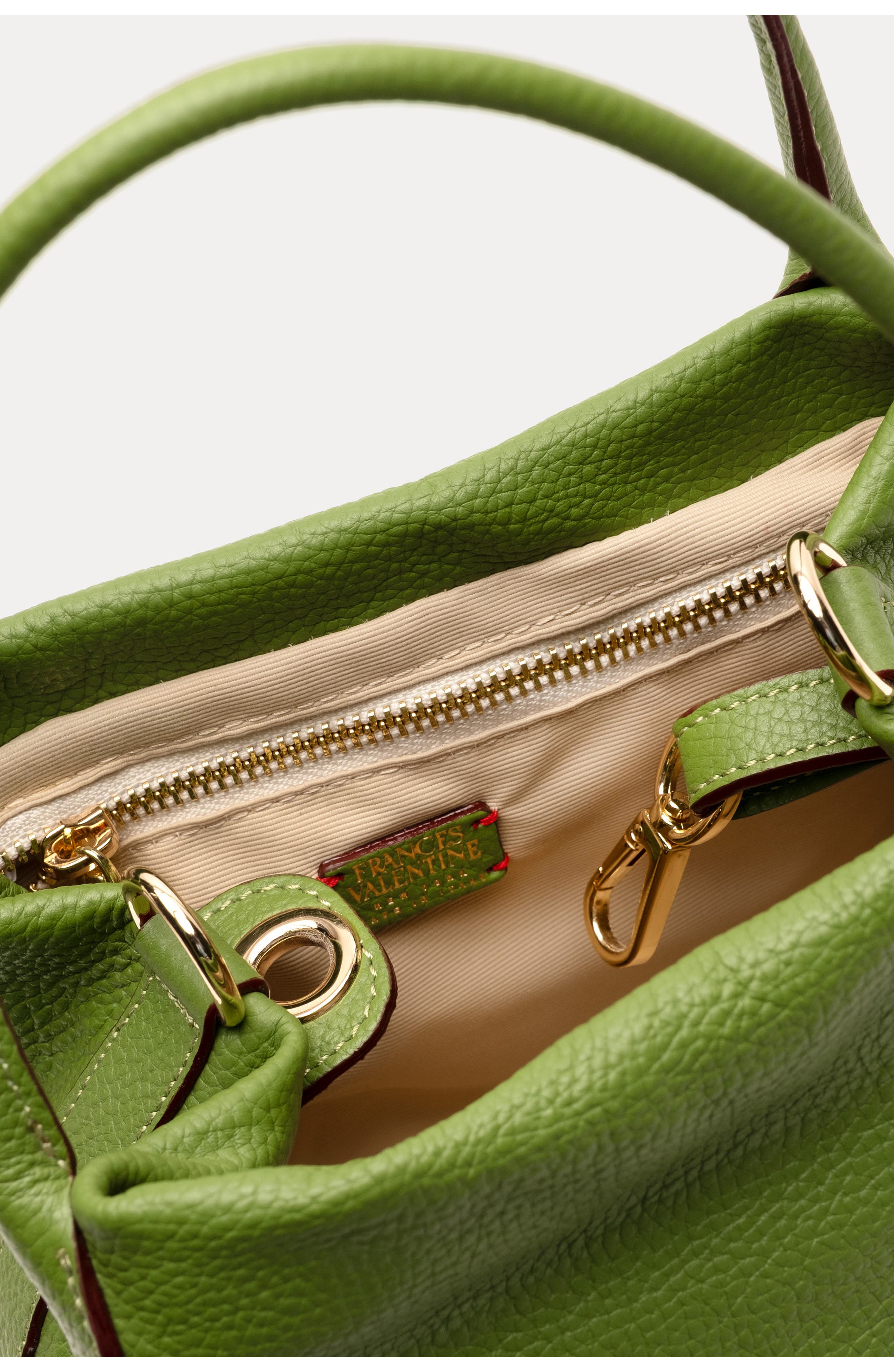 Frances Valentine Mini Sweet Pea Leather Top Handle Bag, Alternate, color, 