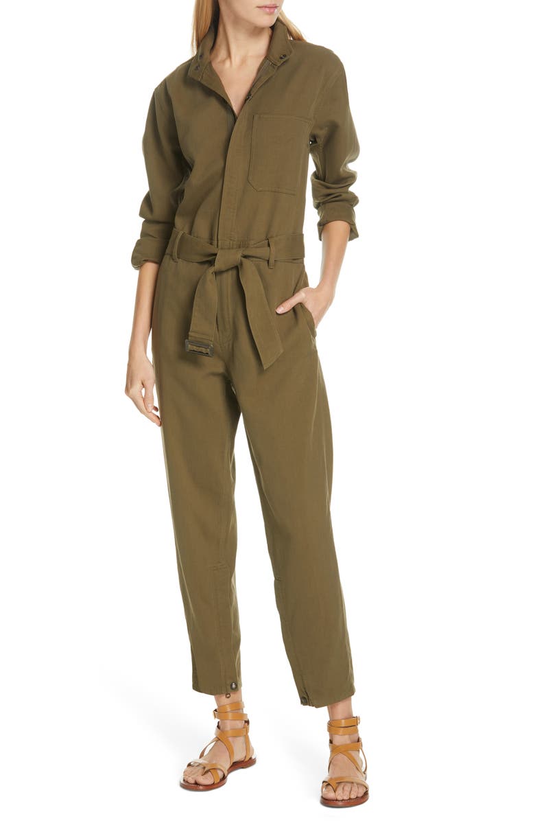 Polo Ralph Lauren Belted Slim Jumpsuit, Main, color, 
