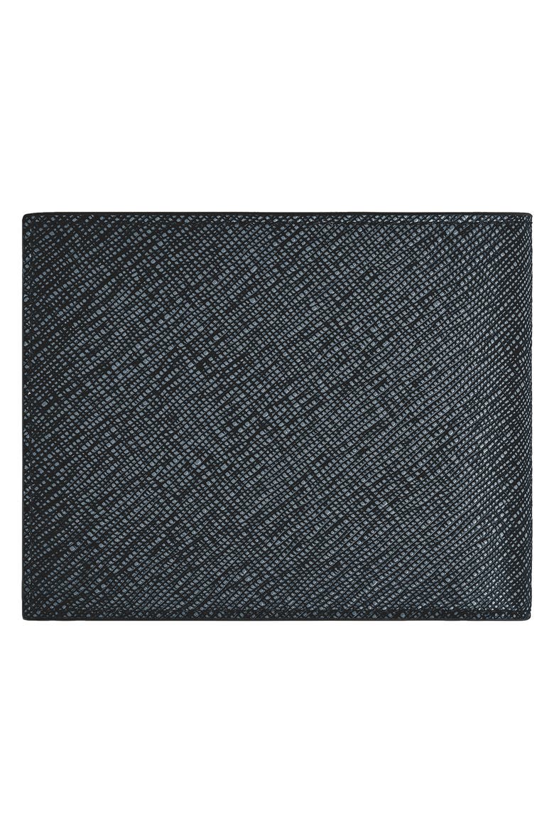 Sartorial Leather Bifold Wallet, Alternate, color, TWEED BLUE