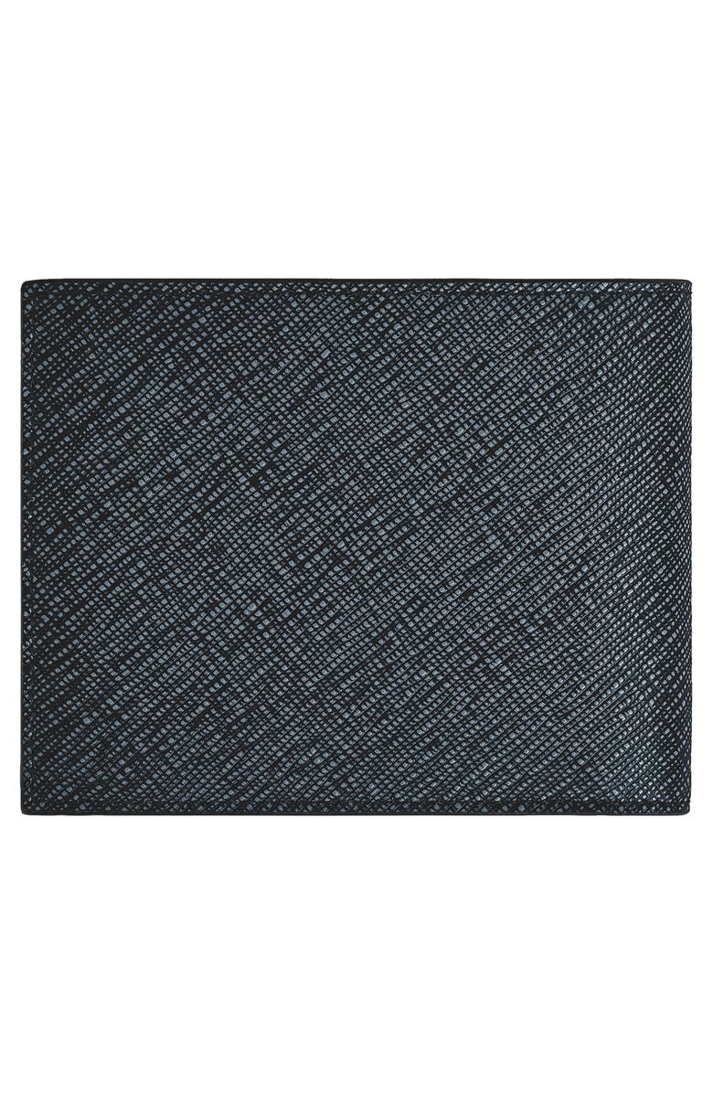 Montblanc Sartorial Leather Bifold Wallet, Alternate, color, Tweed Blue