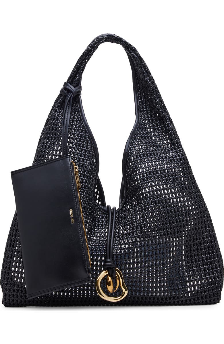 Dolce Vita Missie Woven Hobo Bag, Main, color, Black