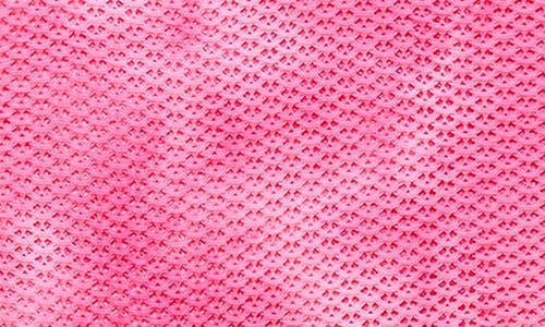 Beach Lingo Tie Dye Knit Lace Cover-up Dress In Pink