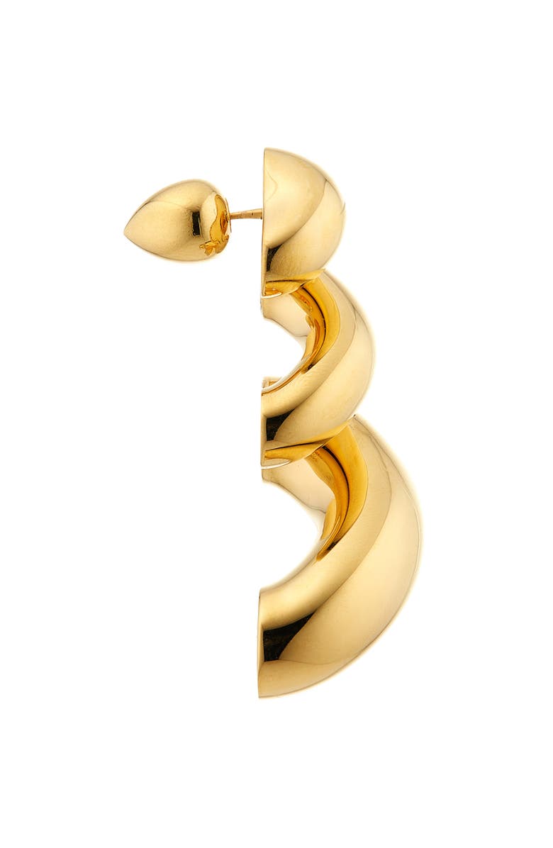 Alaïa Torsion Drop Earrings, Alternate, color, Or