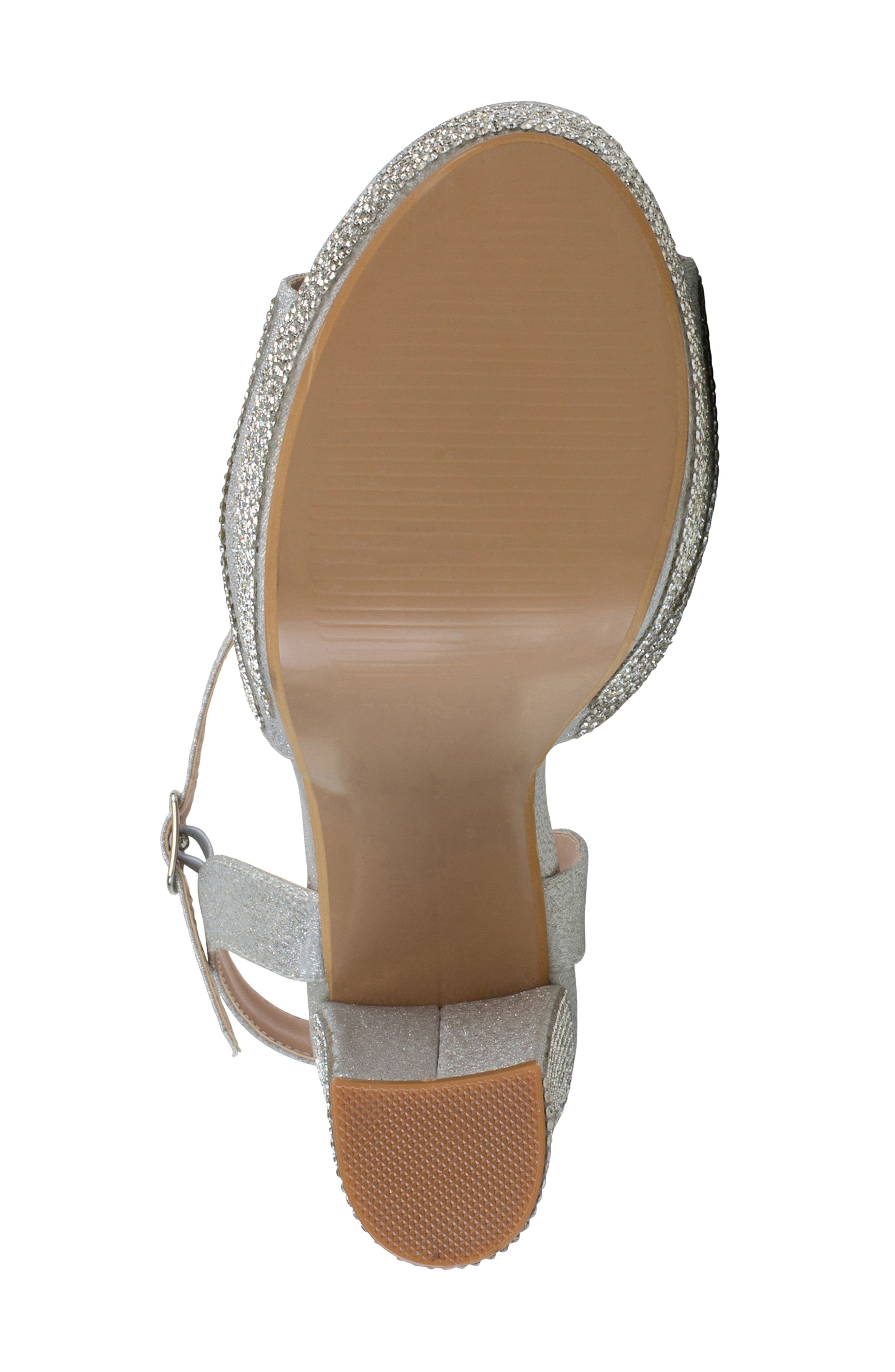 Touch Ups Lynx Water Resistant Platform Sandal, Alternate, color, Silver