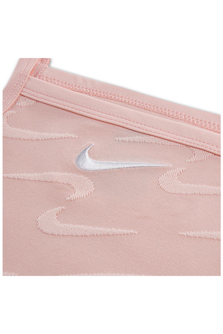 Swoosh Motion Cotton Bodysuit & Dress Set, Alternate, color, ECHO PINK