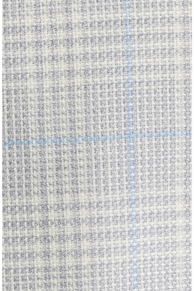 Midland Deco Plaid Wool & Silk Blend Sport Coat, Alternate, color, LIGHT GREY
