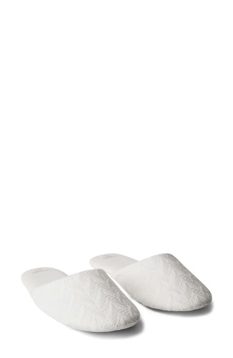 Embroidered Cotton Slipper (Women)