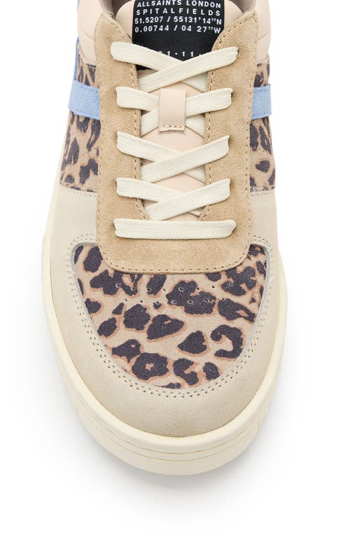 Allsaints Vix Sneaker In Sand Brown/blue