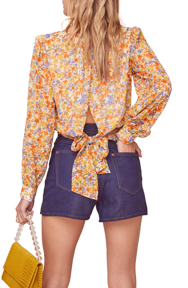 ASTR the Label Willa Floral Blouse, Alternate, color,