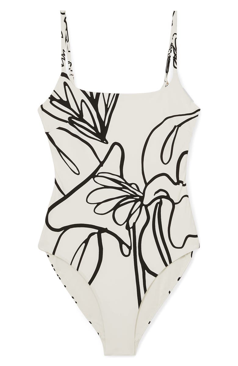 Reiss Imogen Cutout One-Piece Swimsuit, Alternate, color, 