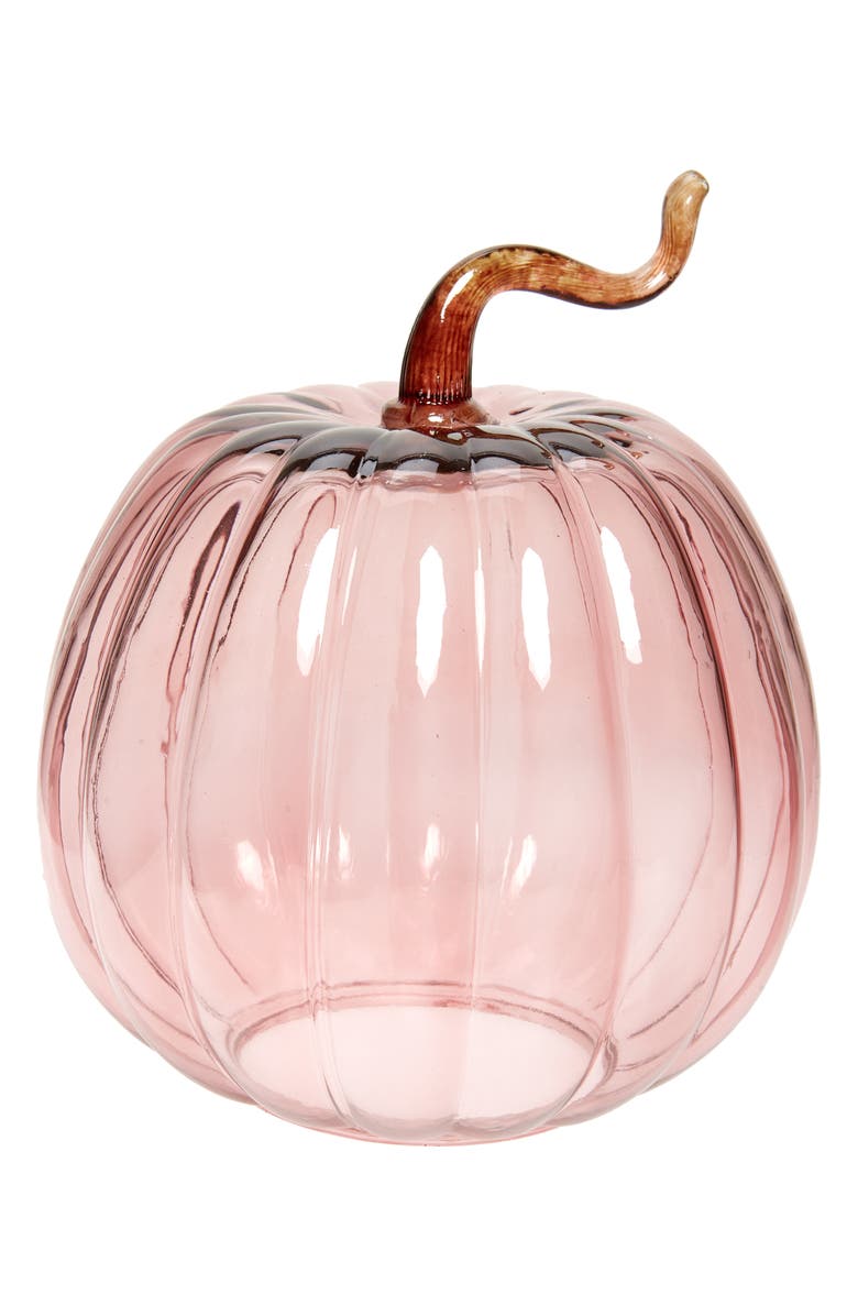 Rachel Parcell Decorative Glass Pumpkin, Main, color, 