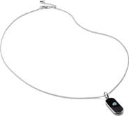 Monica Vinader Tablet Pendant Necklace