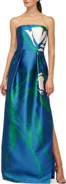 Kay Unger Marisol Strapless Column Gown