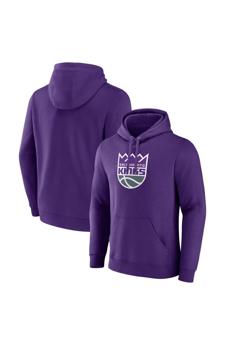 FANATICS Men's Fanatics  Purple Sacramento Kings Primary Logo Pullover Hoodie, Main, color, 