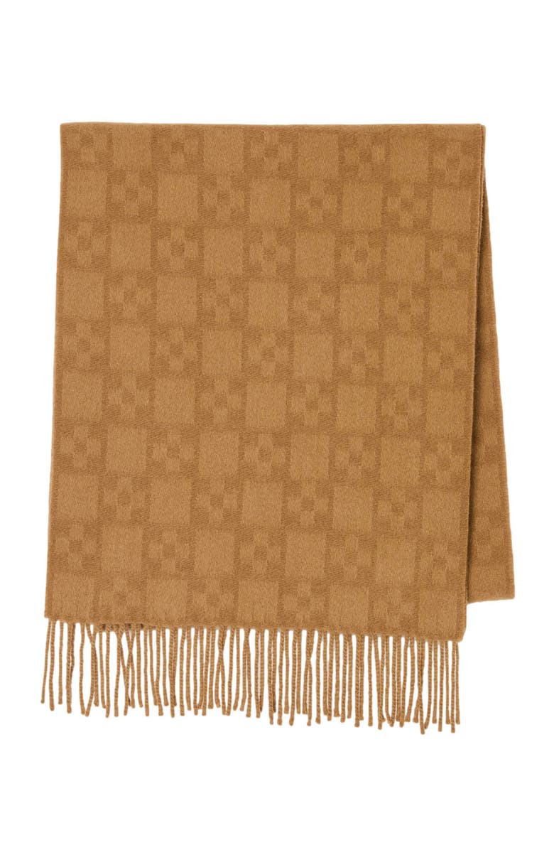 SANDRO Wool scarf, Main, color, Camel