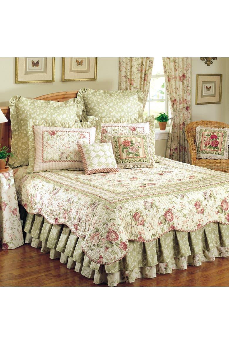 20" x 26" Chantelle Cotton Standard Sham - Machine Washable, Main, color, Green