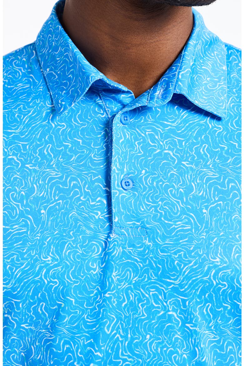 Fairwaysplash Short Sleeve Performance Polo, Alternate, color, BLUE