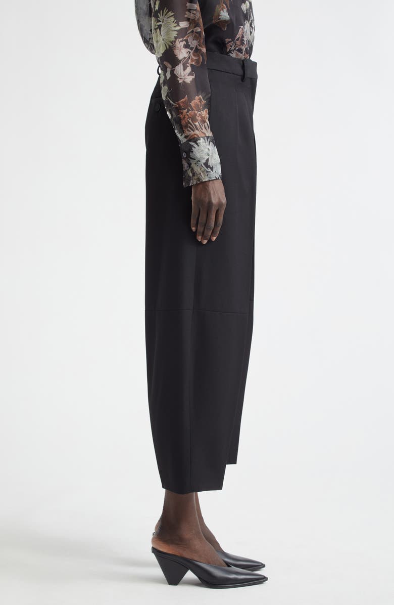 Altuzarra Dash Wool Ankle Pants, Alternate, color, Black