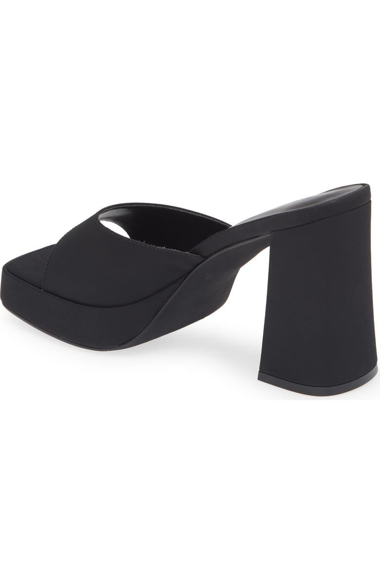 Jeffrey Campbell Ninety Platform Sandal, Alternate, color, Black Faille