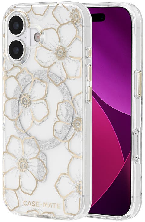 Floral Gems Magsafe Case For Apple Iphone 17
