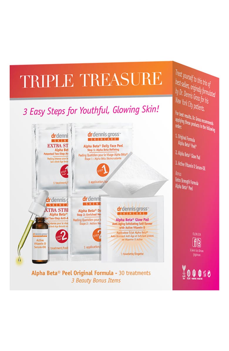 Dr. Dennis Gross Skincare 'Triple Treasure' Kit, Main, color,