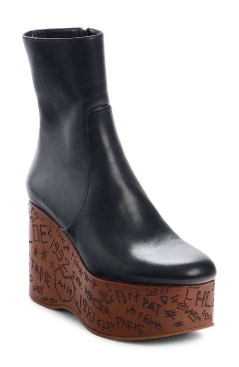 Maxime Platform Wedge Sock Bootie (Women)