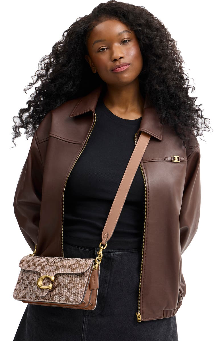 COACH Tabby 26 Signature Crystal Jacquard Shoulder Bag, Alternate, color,