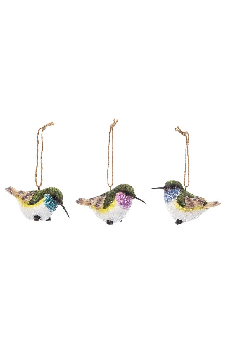Gallerie II Hummingbird Figurine Assortment of 3, Main, color, Yellow