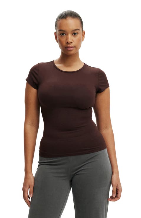 Women's Longline Crew Short Sleeve Tee