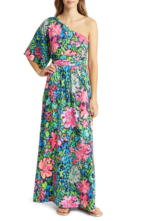 Niki One Shoulder Maxi Dress