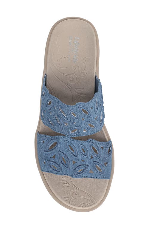 Lifestride Delight Platform Wedge Slide Sandal In Blue