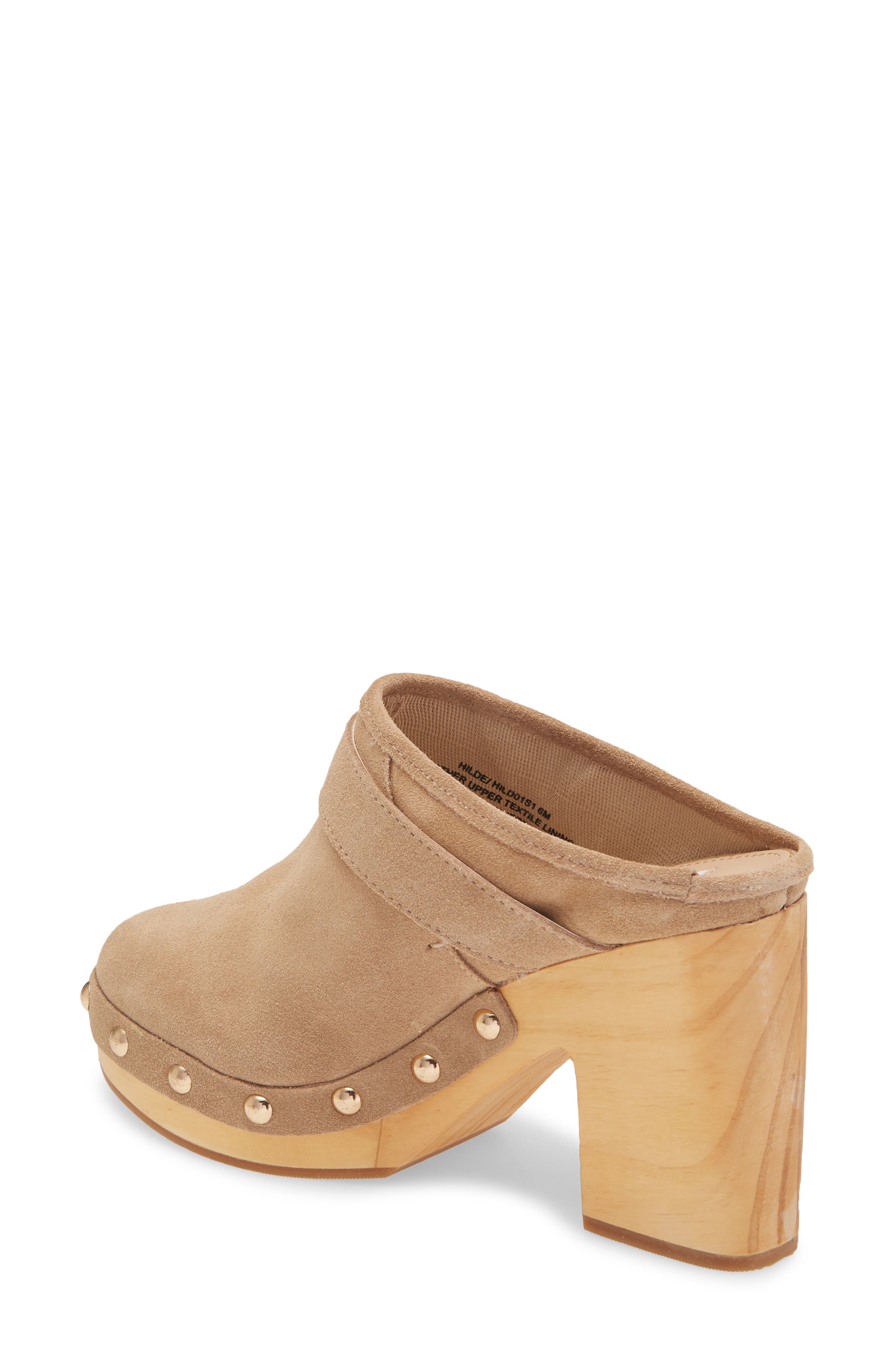 Hilde Platform Mule, Alternate, color, TAN SUEDE