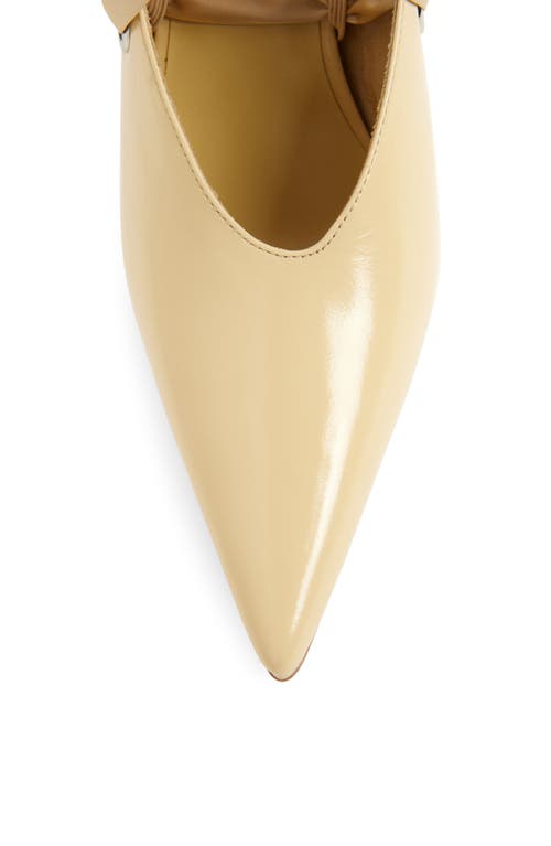 Jeffrey Campbell Grateau Ankle Wrap Mule In Yellow