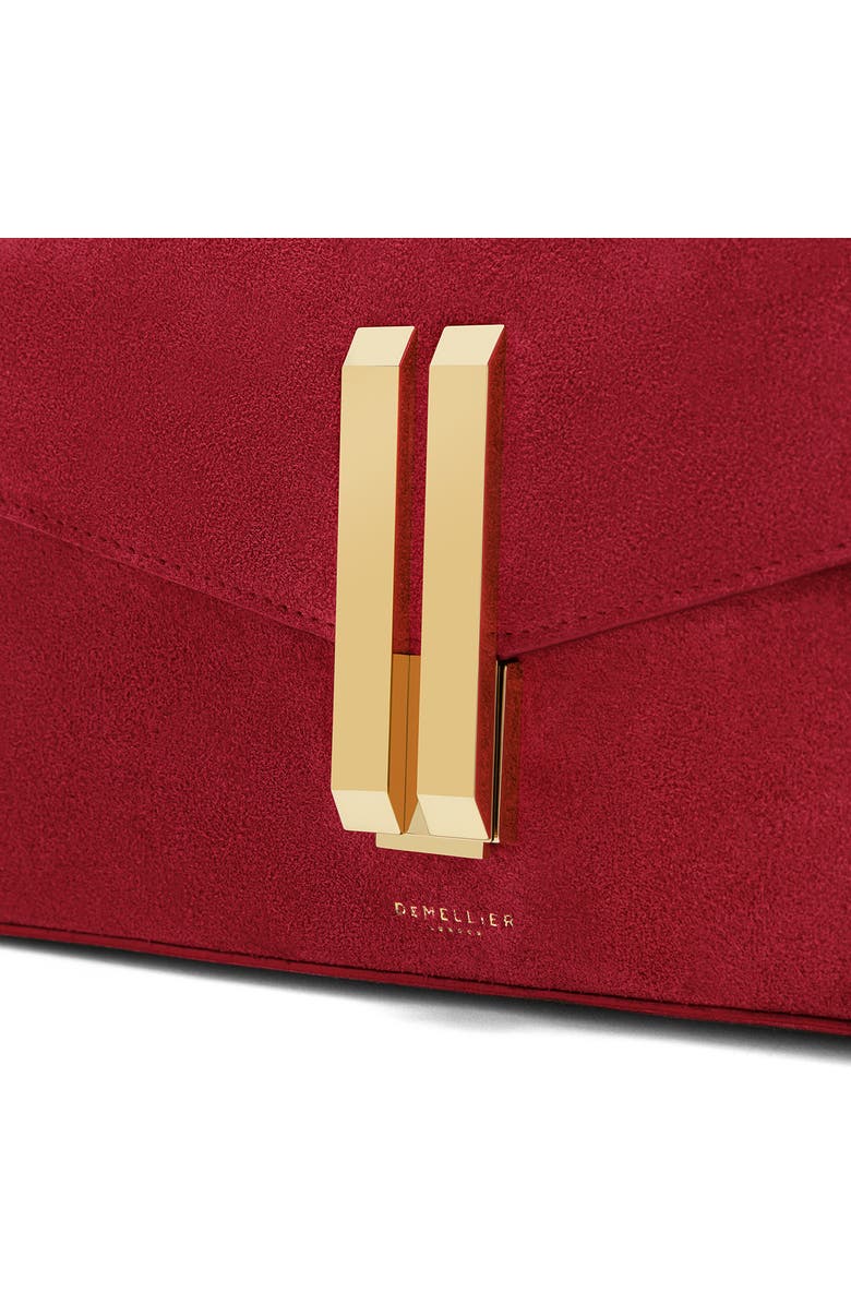 DeMellier Vancouver Leather Clutch, Alternate, color, Berry Red/ Berry Red