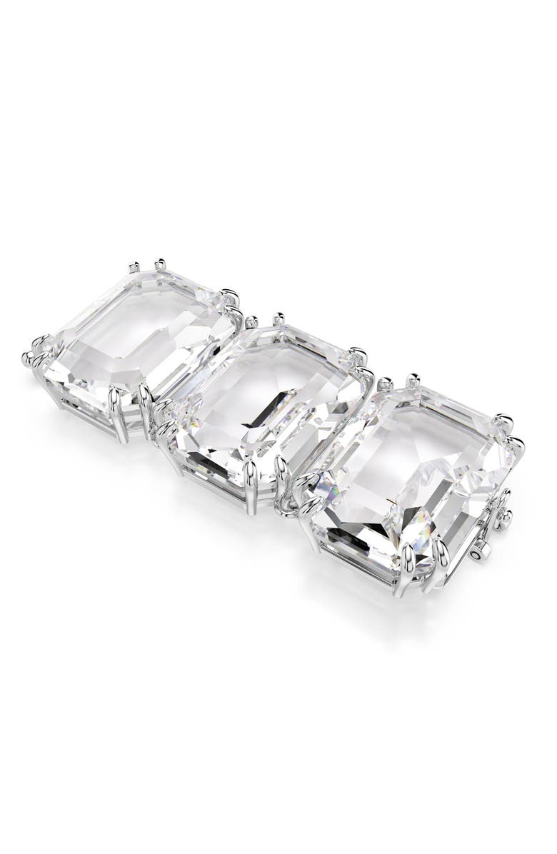 Swarovski Millenia Extender, Alternate, color, Rhodium/ White