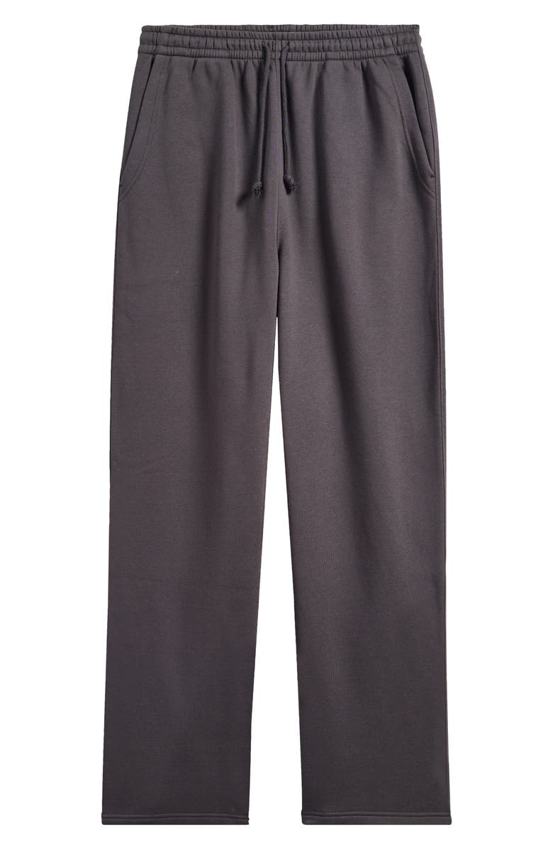 BP. Straight Leg Fleece Sweatpants, Main, color, Black Faded