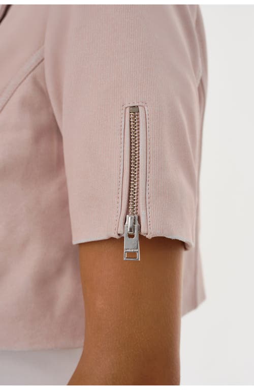 Lamarque Kirsi | Cropped Biker Jacket In Gray