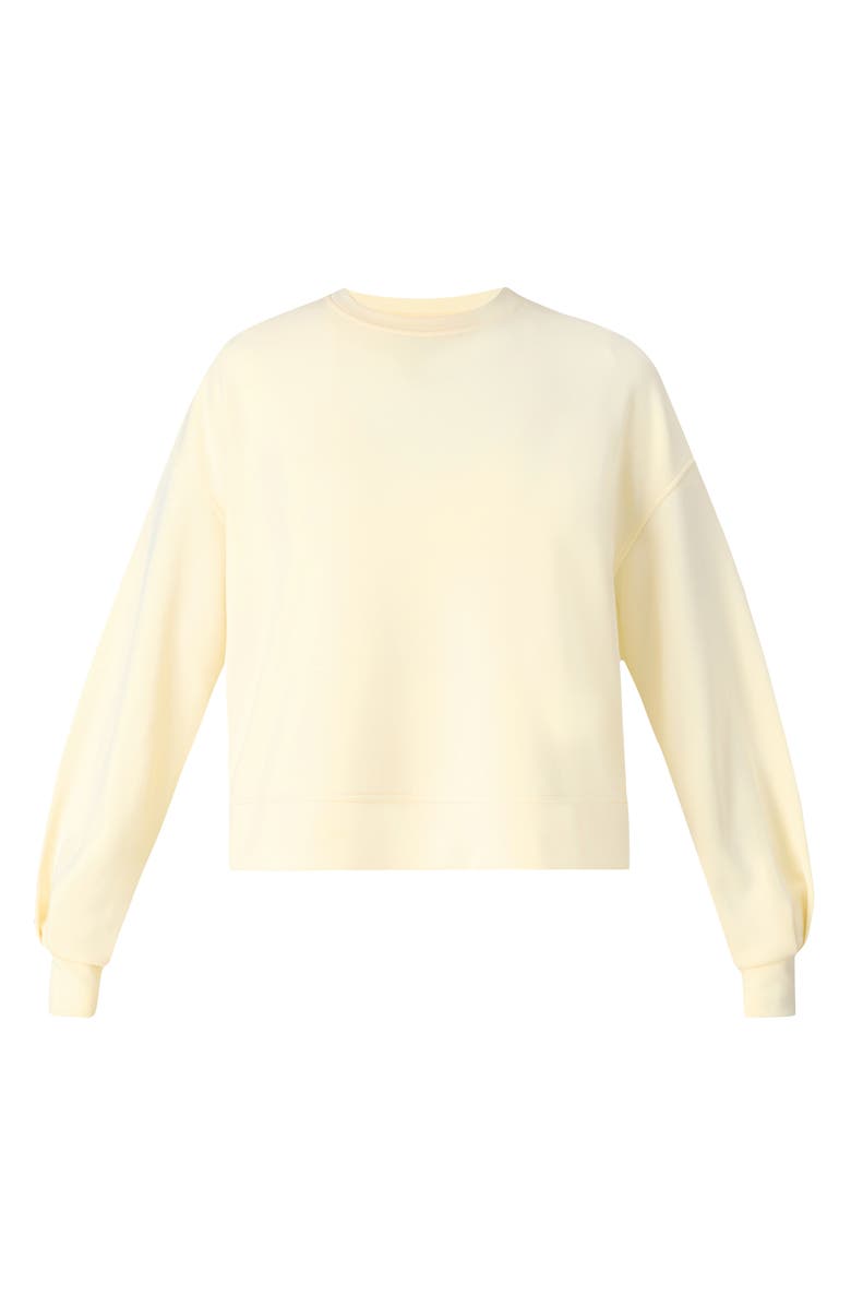 Sweaty Betty Sand Wash Cloud Sweatshirt, Alternate, color, Buttercrea