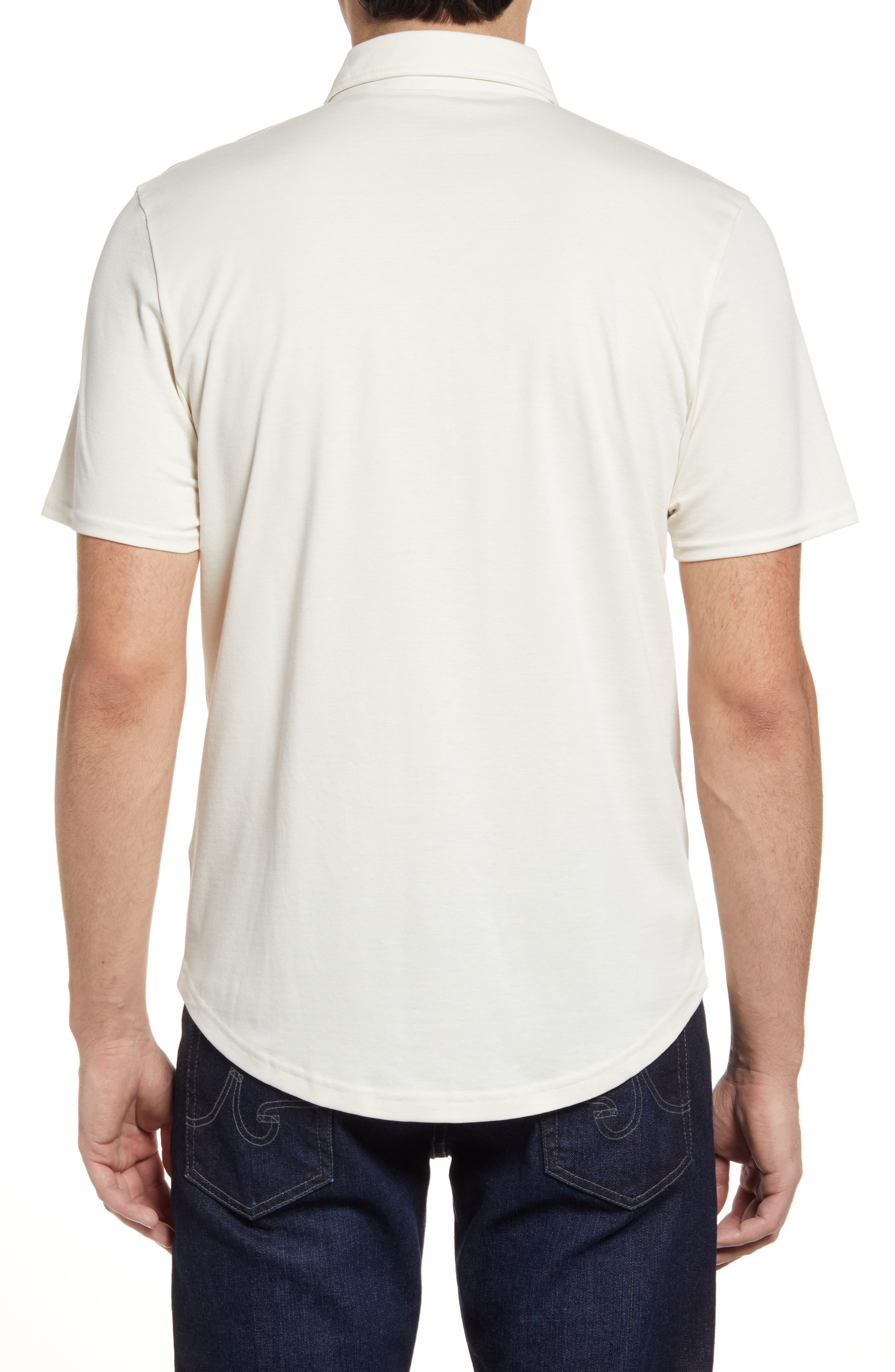 A Class Stripe Pima Cotton Blend Polo - image 2