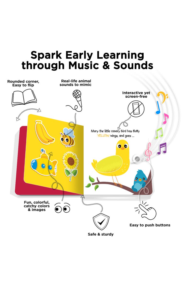 Ditty Bird Kids
Interactive Sensory Touch the Colors Sound Book, Alternate, color, Blue