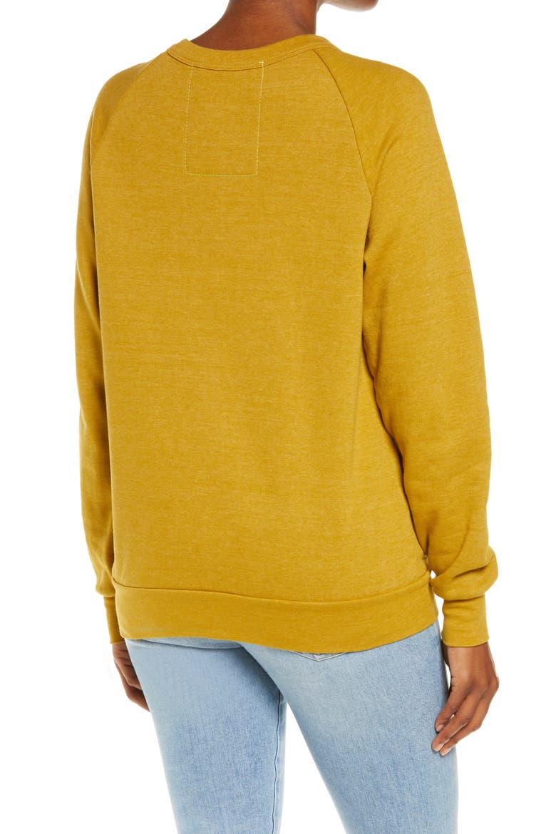 Bolt Fade Sweatshirt, Alternate, color, HONEY/ PINK PURPLE
