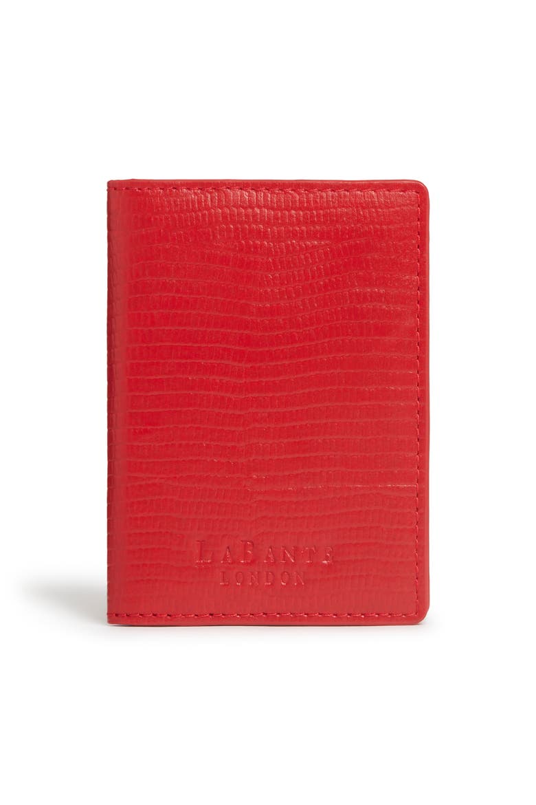 Nutcombe Passport Holder & Credit Card Holder Gift Box, Alternate, color, Red