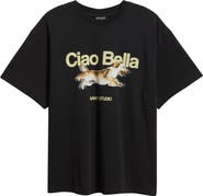 SANTO STUDIO Ciao Bella Graphic Cotton T-Shirt