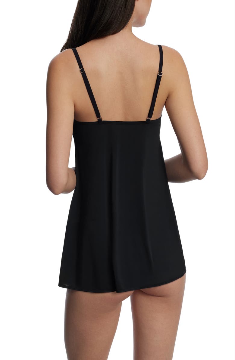 Skarlett Blue Siren Dotted Lace Babydoll, Alternate, color, Black