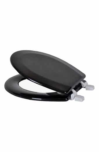 J AND V TEXTILES Round Wood Toilet Seat